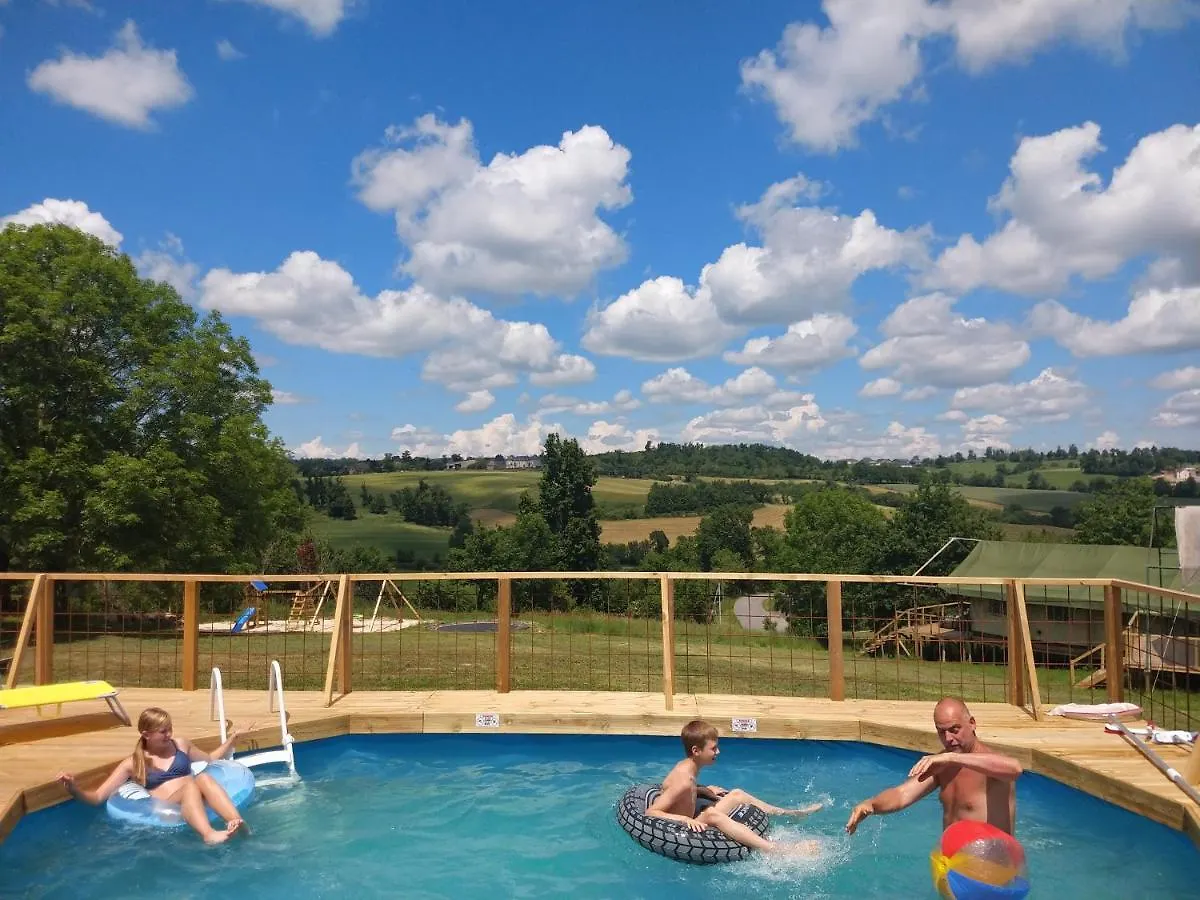 Lezard Vacances Luxe Safaritentent Met Prive Badkamer En Zwembad Morlhon-le-Haut Luksusowy namiot